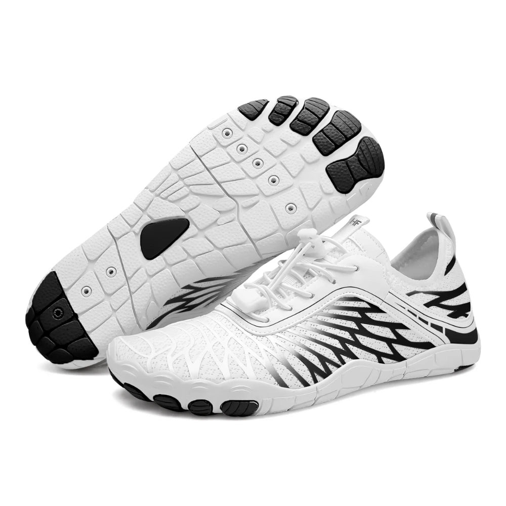 Hike Footwear Lorax Pro Barefoot Shoes –‎ White & Black 👣
